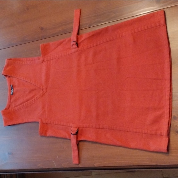 Kate Spade Saturday Wool Blend Sleeveless Dress, Small, Burnt Orange, Adjustable - Picture 3 of 6